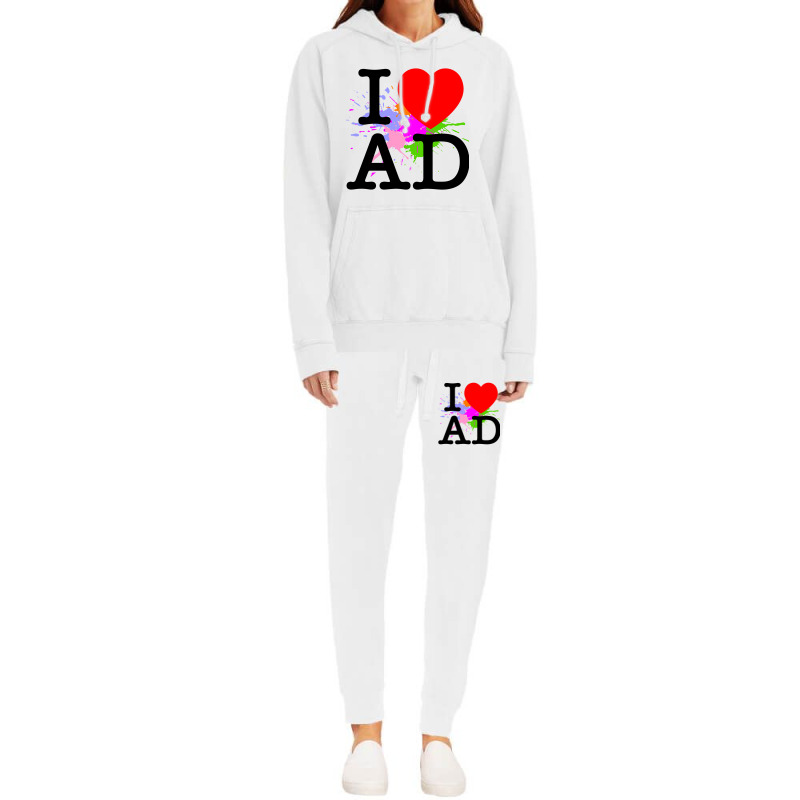 I Heart Ad (andorra) Hoodie & Jogger Set | Artistshot