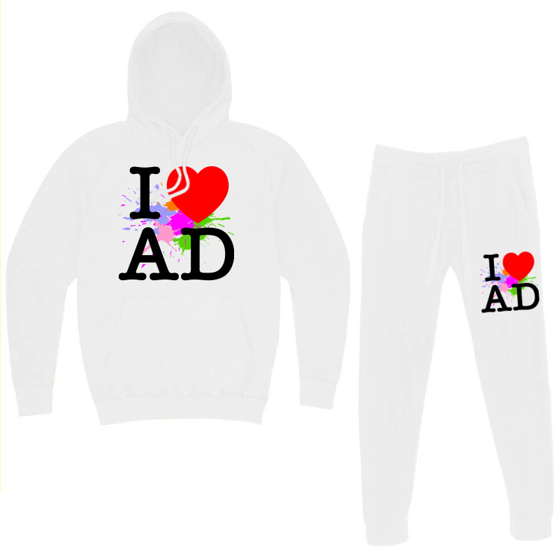 I Heart Ad (andorra) Hoodie & Jogger Set | Artistshot