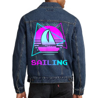 Retro Vintage Classic Sailing Sail Sailor T Shirt Men Denim Jacket | Artistshot