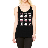 Funny Cats Love Different Yoga Positions Yoga Cat Premium Racerback Tank | Artistshot