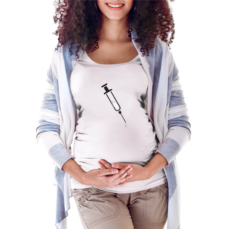 The Vaccine   Stay Home Stay Safe Maternity Scoop Neck T-shirt by loomcnultys | Artistshot