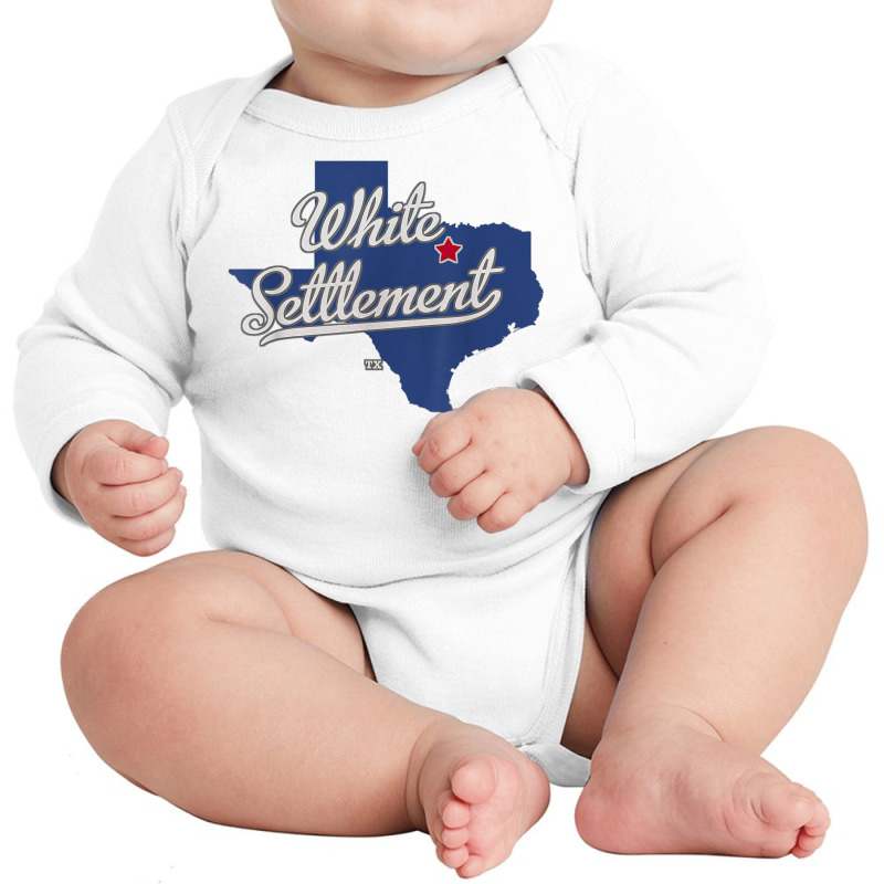 White Settlement Texas Tx Map T Shirt Long Sleeve Baby Bodysuit by esquezdmonene | Artistshot