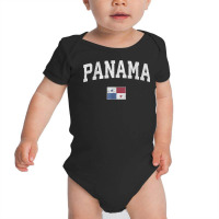 Panama T Shirt Vintage Sports Design Panamanian Flag Tee T Shirt Baby Bodysuit | Artistshot