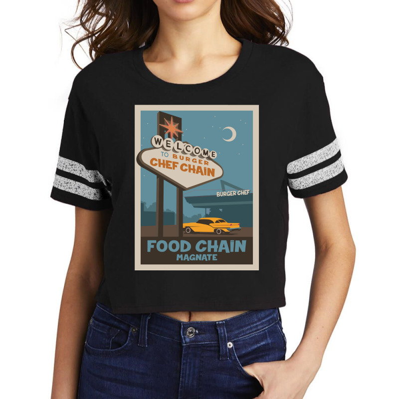 Food Chain Magnate Board Game Minimalist Travel Poster Style Gaming Ar Scorecard Crop Tee by cm-arts | Artistshot