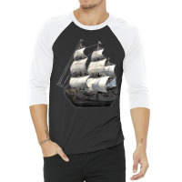 Jcombs Galleon Sailing Ship 3/4 Sleeve Shirt | Artistshot