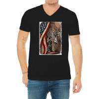 Jesus Woman Child Of God Warrior Of Christ Lion Of Judah V-neck Tee | Artistshot