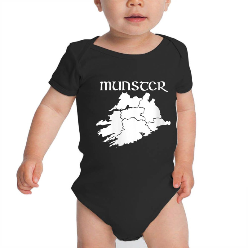 Womens Munster Ireland Irish Geography Map Cartography V Neck T Shirt Baby Bodysuit | Artistshot