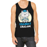 Shabbat Shalom Cat Lover Holy Day Judaism Yom Kippur T Shirt Tank Top | Artistshot