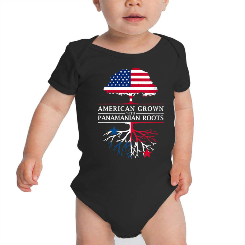 Womens American Grown With Panamanian Roots   Panama V Neck T Shirt Baby Bodysuit by cm-arts | Artistshot