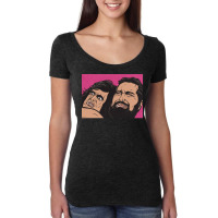 Samurai Cop Fight Scene Classic Women's Triblend Scoop T-shirt | Artistshot