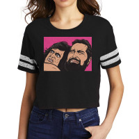 Samurai Cop Fight Scene Classic Scorecard Crop Tee | Artistshot