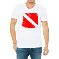 Scuba Dive Flag Divemasters Instructors Rescue Divers Raglan Baseball V-neck Tee | Artistshot