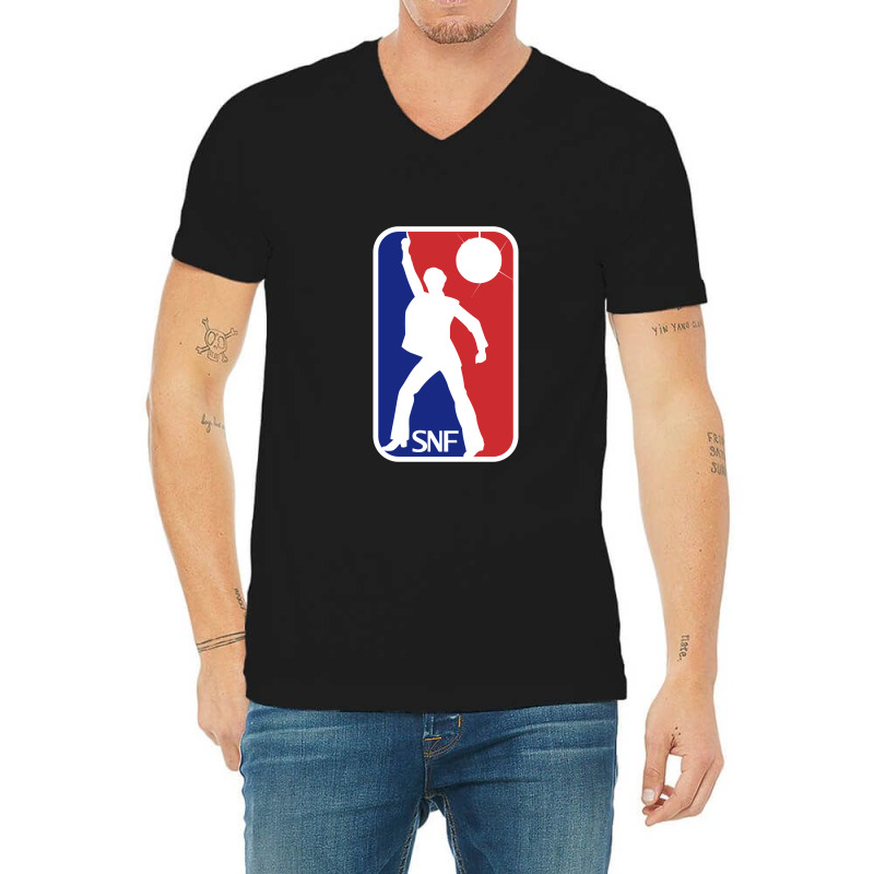 Snf    Saturday Night Fever V-Neck Tee by larsbeelzebub | Artistshot