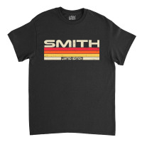 Smith Surname Birthday Family Reunion 80s 90s Sunset Classic T-shirt | Artistshot