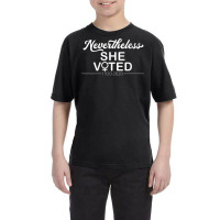 Womens Nevertheless She Voted Womens Rights Civil Action Vote V Neck T Youth Tee | Artistshot