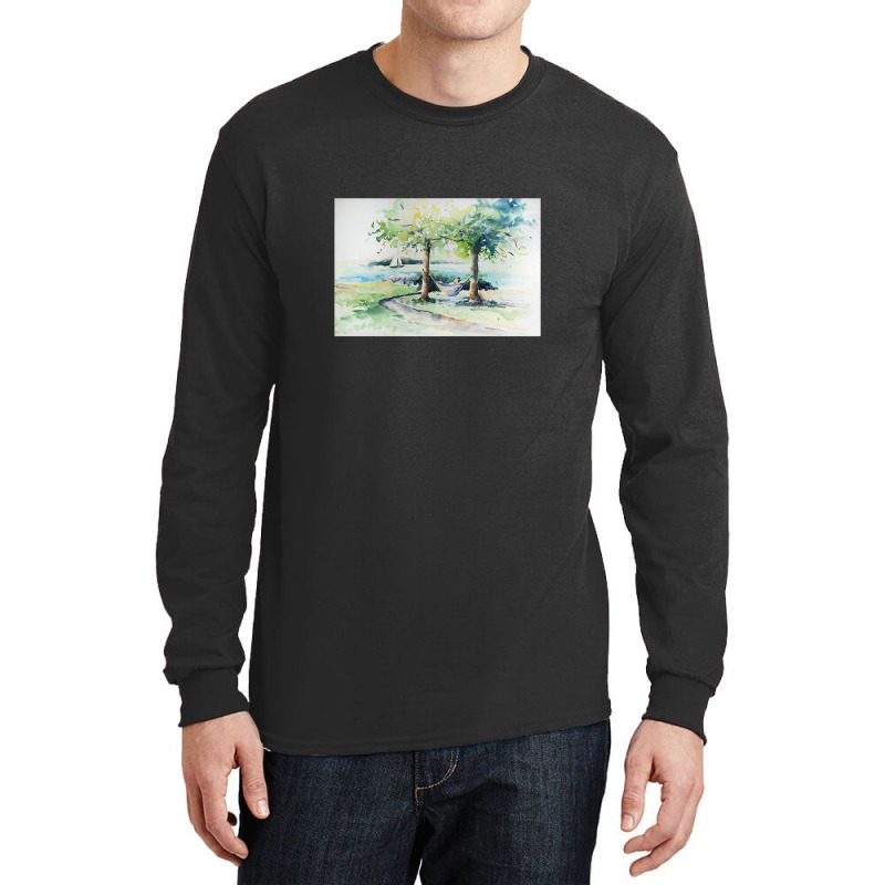 Hammock In The Park Long Sleeve Shirts by gloomychuu | Artistshot