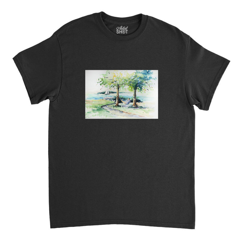 Hammock In The Park Classic T-shirt by gloomychuu | Artistshot