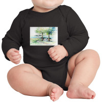 Hammock In The Park Long Sleeve Baby Bodysuit | Artistshot