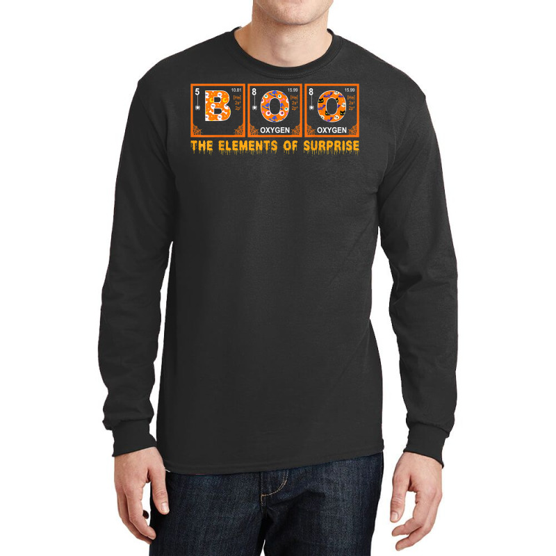 Halloween Boo Primary Elements Of Surprise Science T Shirt Long Sleeve Shirts | Artistshot