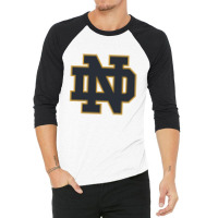 Notre Dame 3/4 Sleeve Shirt | Artistshot