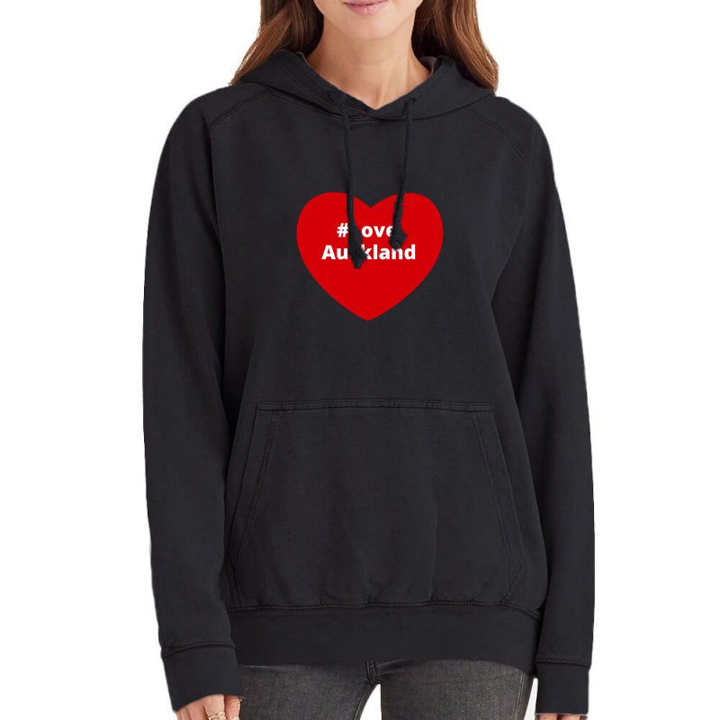 Love Auckland, Hashtag Heart, Love Auckland Vintage Hoodie by chillinxs | Artistshot