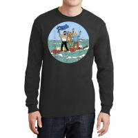 Tin Tin Sea Adventure With Captain Haddock T Shirt Long Sleeve Shirts | Artistshot