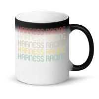 Retro Style Harness Racing Design Magic Mug | Artistshot