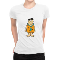 Flinstones Fred And Barney Ladies Fitted T-shirt | Artistshot