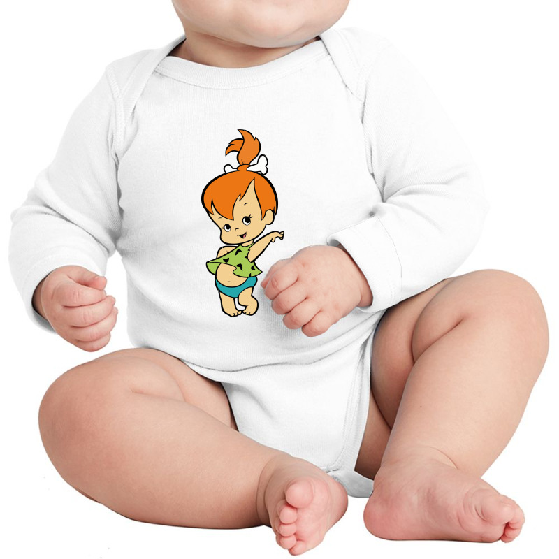 Flinstones Pépite Long Sleeve Baby Bodysuit by dannytishaa | Artistshot