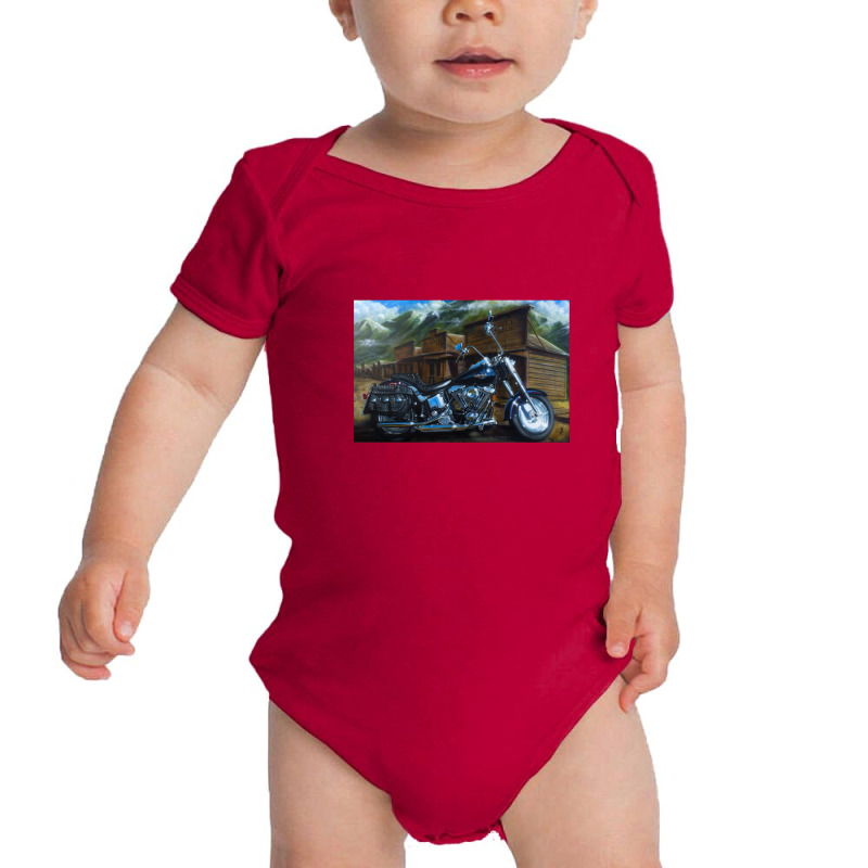 Old West Fat Boy Baby Bodysuit by gloomychuu | Artistshot