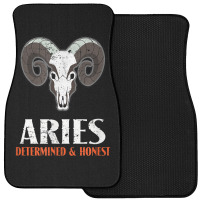 Vintage Aries T Shirt Ram Zodiac Astrology Symbol Tee Front Car Mat | Artistshot