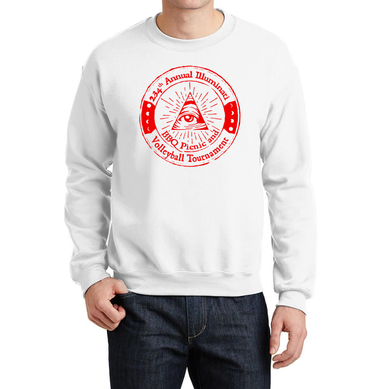 Illuminati Bbq Crewneck Sweatshirt | Artistshot