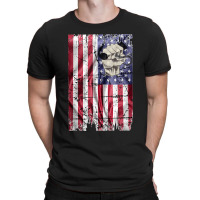 Longshoreman Vintage American Flag Usa Fist And Hook Tank Top T-shirt | Artistshot