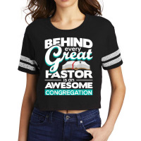 An Awesome Congregation   Pastor Preacher Minister T Shirt Scorecard Crop Tee | Artistshot