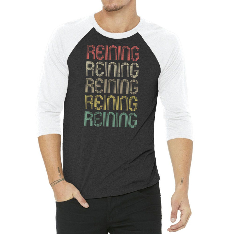 Retro Style Reining Design 3/4 Sleeve Shirt | Artistshot