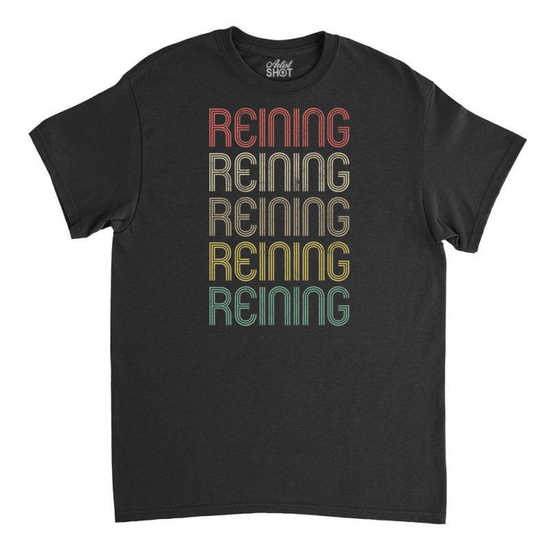 Retro Style Reining Design Classic T-shirt | Artistshot