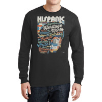 Latina Woman Art Hispanic Heritage Month Latin Country Flags Long Sleeve Shirts | Artistshot