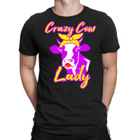 Cow Crazy Lady T Shirt Dairy Farmer Whisperer Gift Women T-shirt | Artistshot