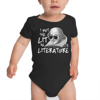 I Put Lit In Literature Reader's Novel Writing Long Sleeve Baby Bodysuit | Artistshot