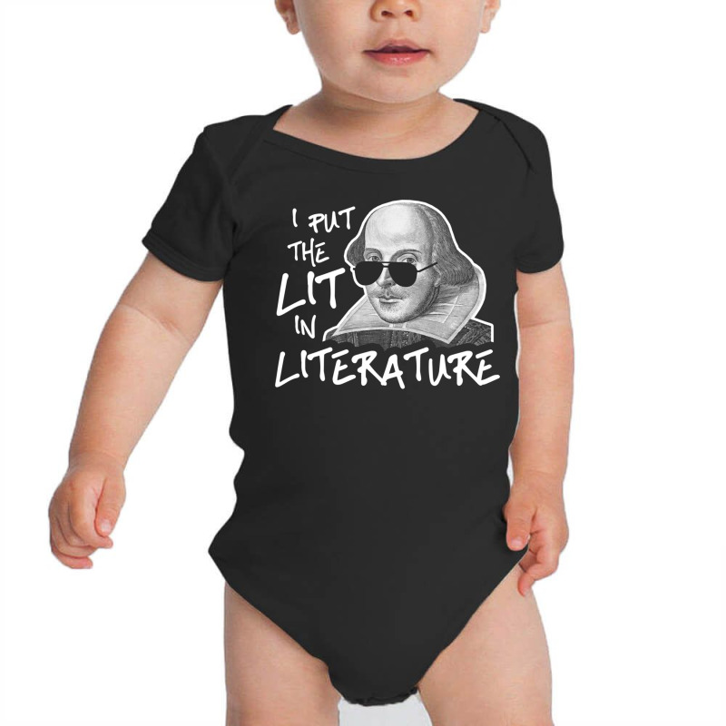 I Put Lit In Literature Reader's Novel Writing Long Sleeve Baby Bodysuit by cm-arts | Artistshot