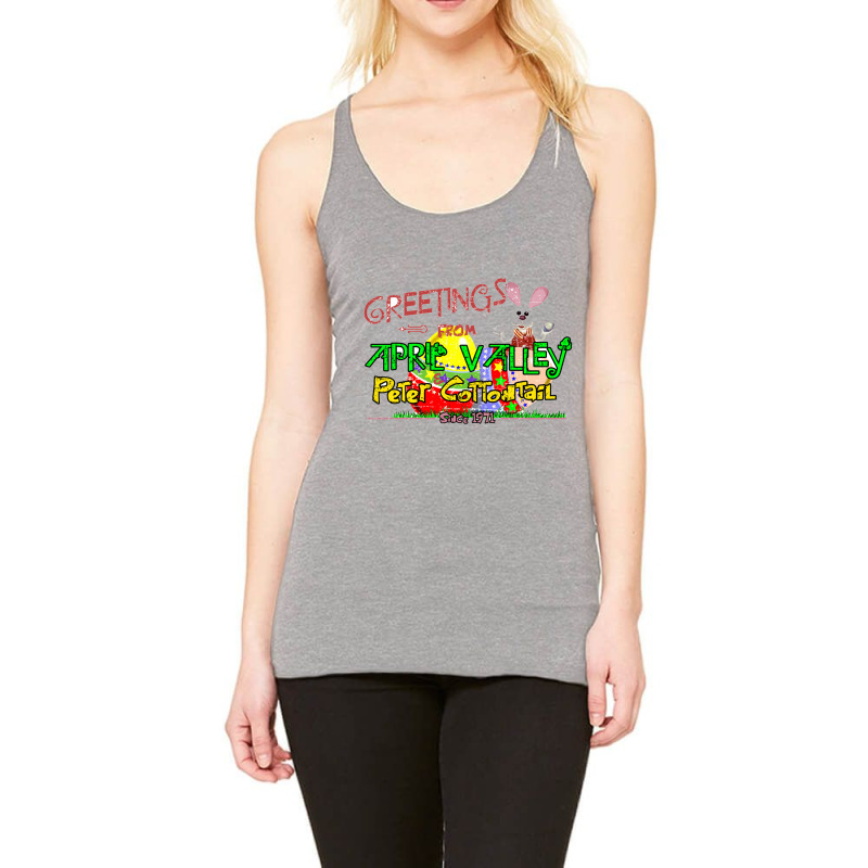 April Valley, Distressed   Easter Racerback Tank by larsbeelzebub | Artistshot