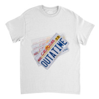 Back To The Future License Plate, Distressed   Back To The Future Classic T-shirt | Artistshot