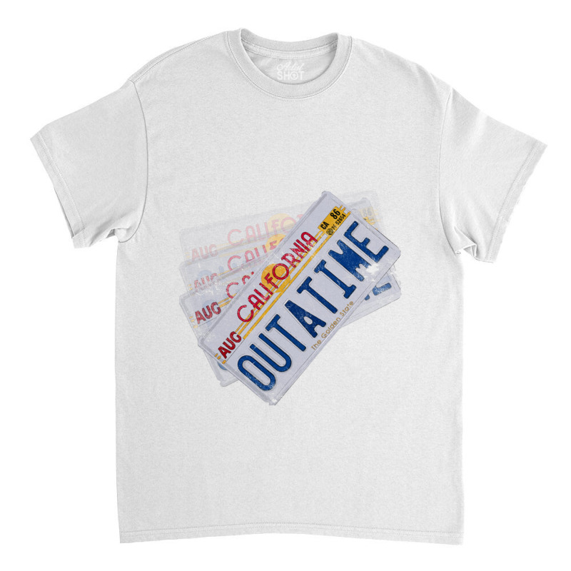 Back To The Future License Plate, Distressed   Back To The Future Classic T-shirt by larsbeelzebub | Artistshot