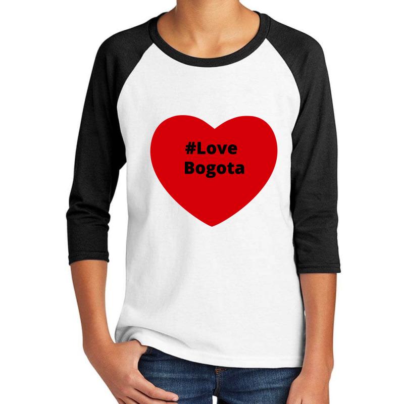 Love Bogota, Hashtag Heart, Love Bogota 2 Youth 3/4 Sleeve by chillinxs | Artistshot