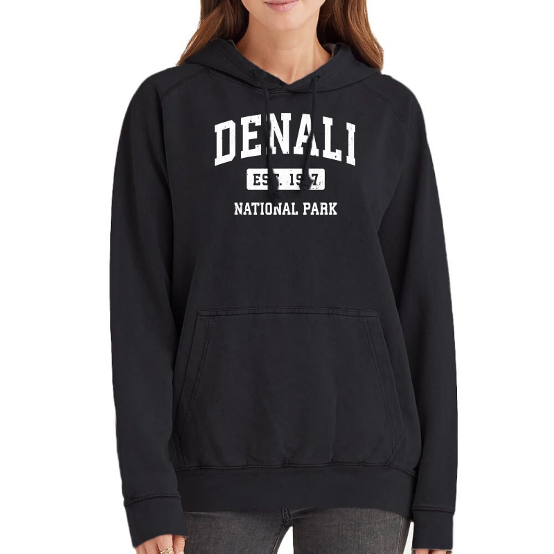 Denali Vintage National Park Sports Design Long Sleeve T Shirt Vintage Hoodie | Artistshot