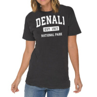 Denali Vintage National Park Sports Design Long Sleeve T Shirt Vintage T-shirt | Artistshot