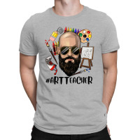 Bald Bearded Man Art Teacher T-shirt | Artistshot