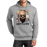 Bald Bearded Man Art Teacher Unisex Hoodie | Artistshot