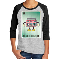 El Ghetto Blaster Mexican Slang Lottery Bingo Cards T Shirt Youth 3/4 Sleeve | Artistshot