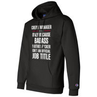 Gift For Badass Credit Manager Champion Hoodie | Artistshot